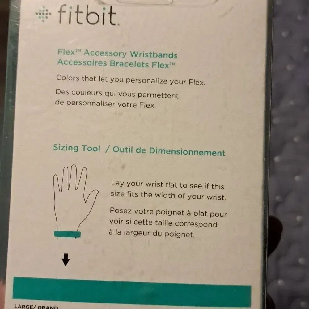 Fitbit Flex Accessory Wristbands size large - new